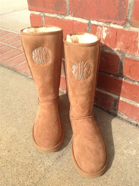 Monogrammed Ugg Boots .